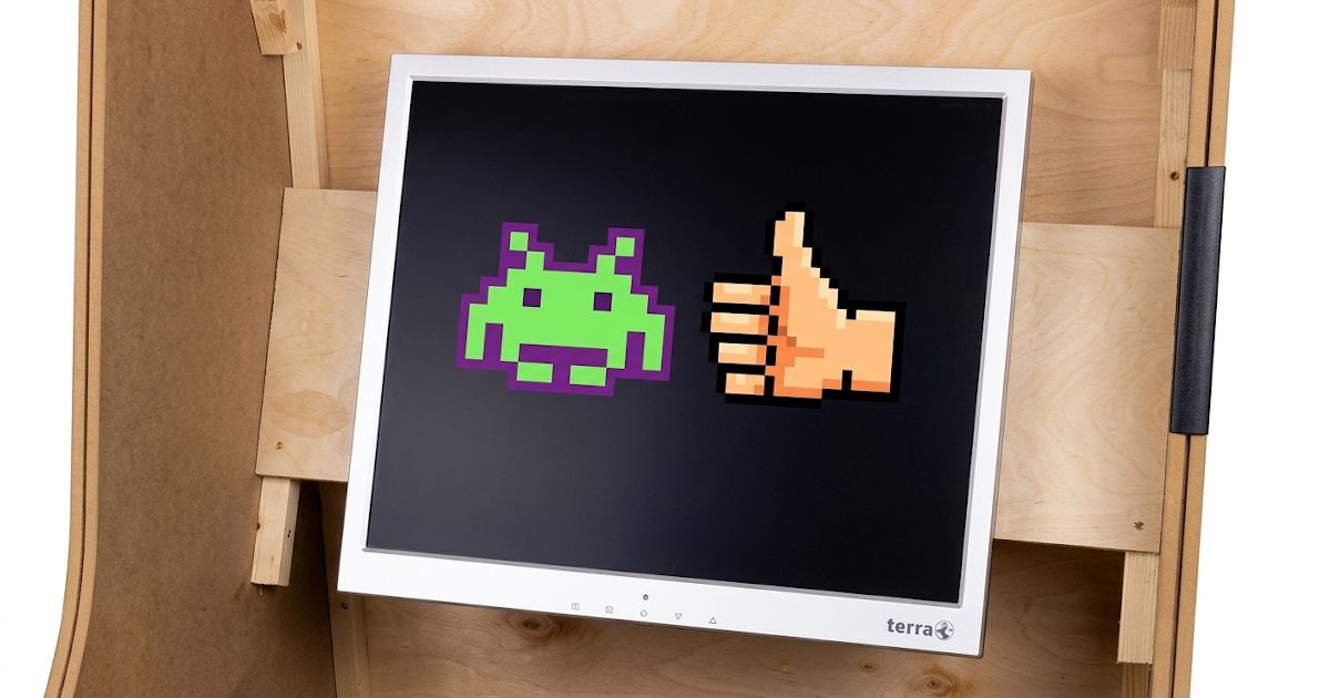 Einbau des Monitors in das Arcade Cabinet