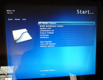 GameEx Frontend (Startseite) GameEx Frontend (Startseite)