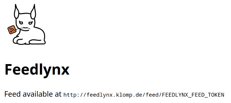 Feedlynx Service ist aktiv Feedlynx Service ist aktiv