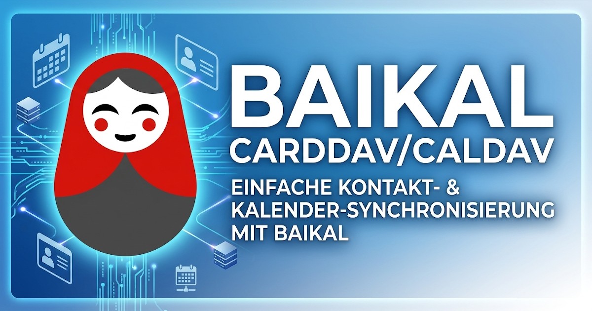 Kontakte und Kalender per Baikal mit einem Synology NAS synchronisieren