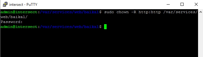Anpassen der Verzeichnis-Rechte für den Apache Webserver