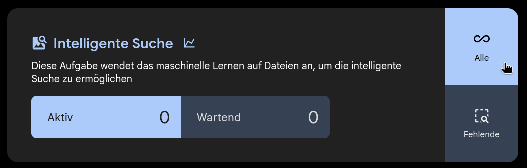 Erneute Analyse der Fotobibliothek in Immich für die semantische Suche