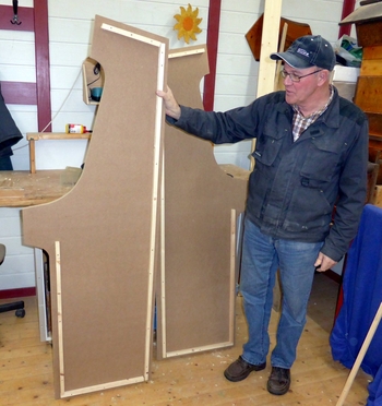 side panel with wooden strips (and my father)