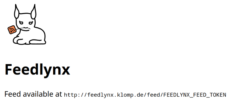 Feedlynx Service ist aktiv