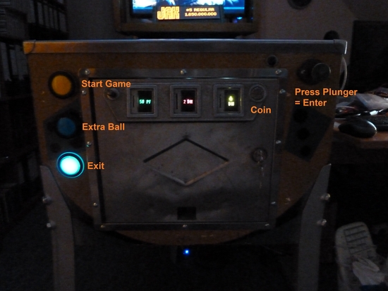 button setup with illumination