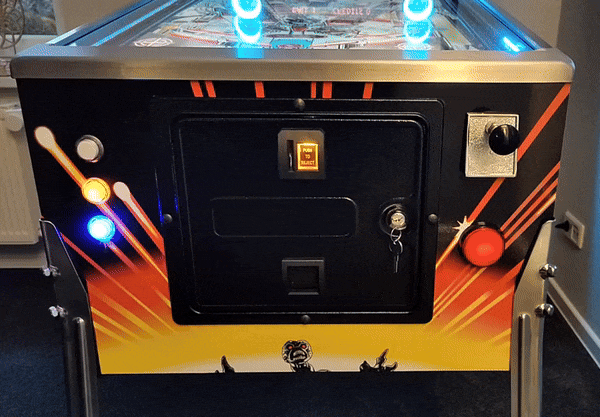 Frontansicht Coindoor escucos Attack from Mars Virtual Pinball Machine Frontansicht Coindoor escucos Attack from Mars Virtual Pinball Machine