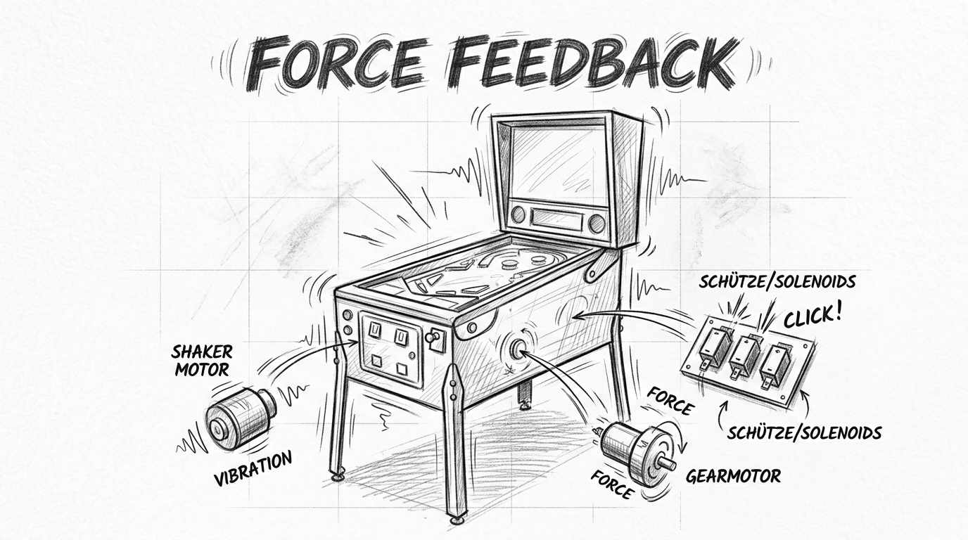 Force Feedback für den Virtual Pinball