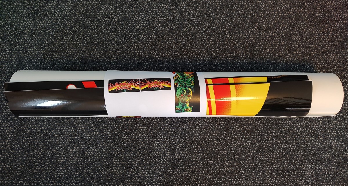 Attack From Mars Cabinet Decal Set