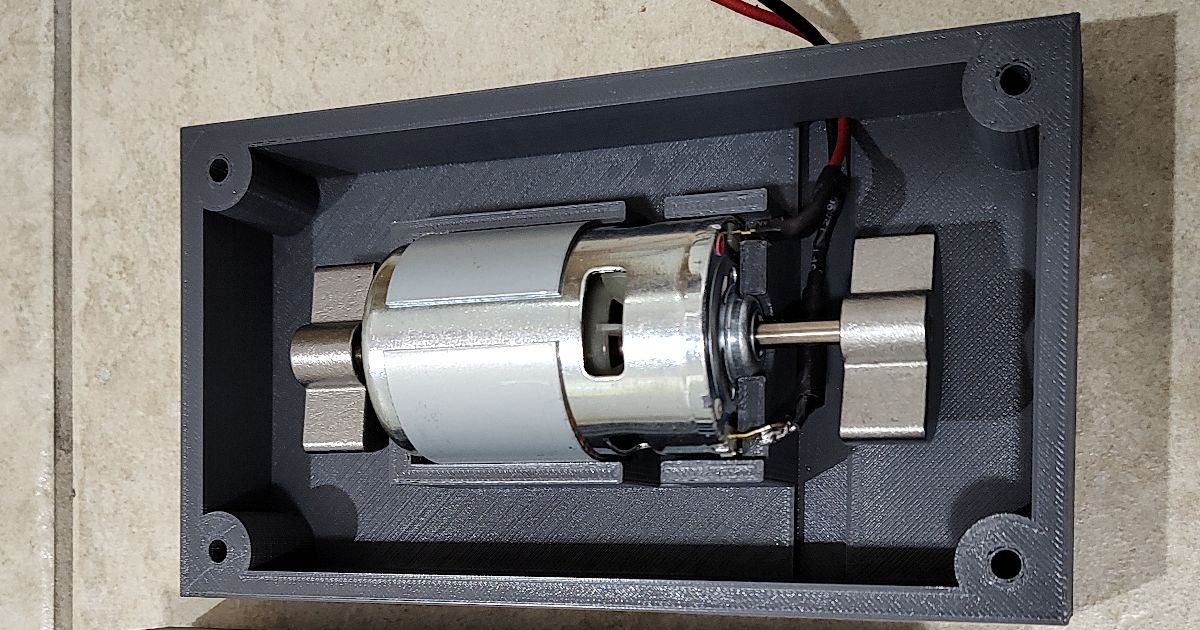3D gedruckte Halterung für den Shaker Motor