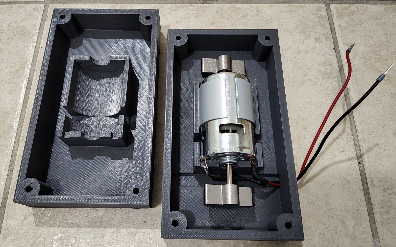 3D gedruckte Halterung für Shaker