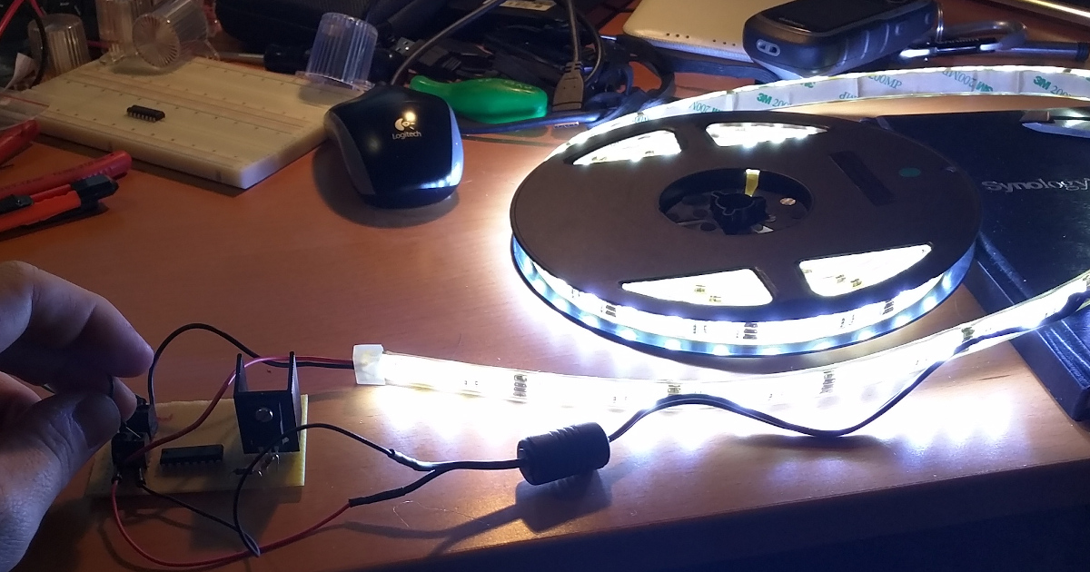 Pinball Stroboskop mit Power MosFET und LED Streifen