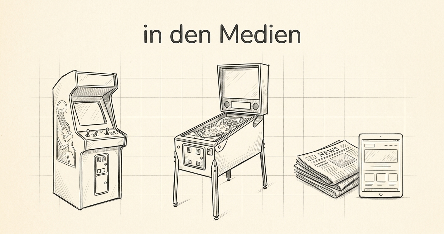 Virtual Pinball und Arcade Cabinet in den Medien
